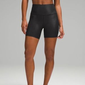 Black Lululemon 6 inch align. New, never worn without tags.